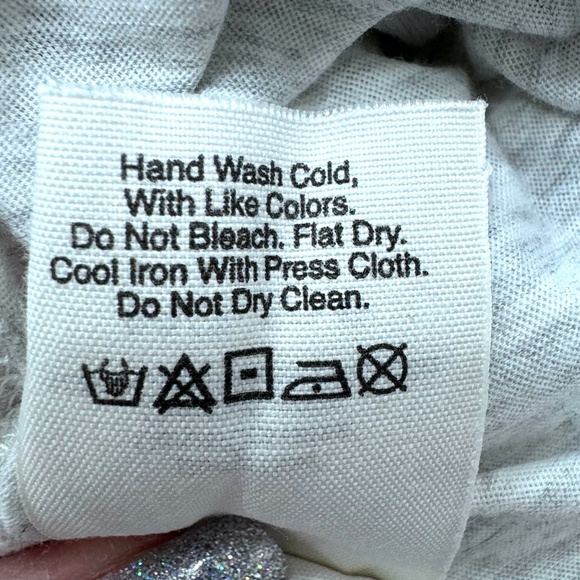 PURE DKNY HEATHER OATMEAL/GRAY OPEN FRONT DRAWSTRING HEM COTTON CARDIGAN - Picture 11 of 14